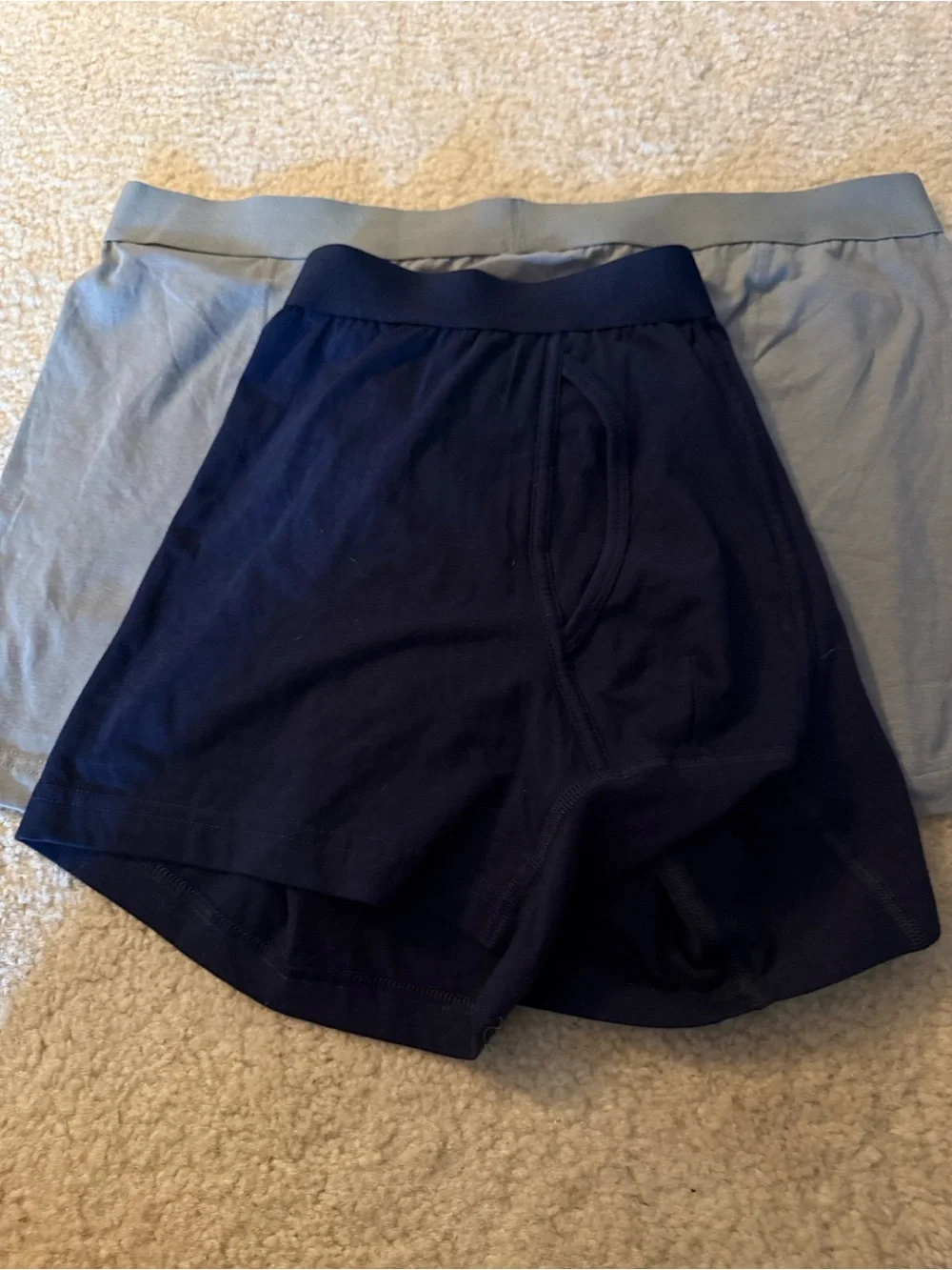 Goodfellow & Co Gray Athletic Boxer Briefs grey navy blue lot 2 NWOT men